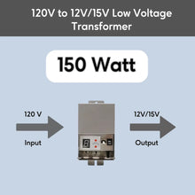 Carregar imagem no visualizador da galeria, 150W Multi-Tap Low Voltage Transformers | 12V - 15V