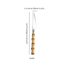 Carregar imagem no visualizador da galeria, Natural Bamboo Flatware Set