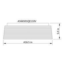 Carregar imagem no visualizador da galeria, 17" Traditional Brown Rattan Flush Mount Lighting with LED