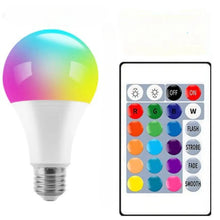 Carregar imagem no visualizador da galeria, 16-Color Changing LED Dimmer Bulb with Remote Control
