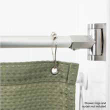 Carregar imagem no visualizador da galeria, 36 in. to 61 in. Curved Shower Rod (Brushed Nickel Finish)