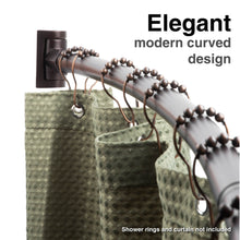 Carregar imagem no visualizador da galeria, 36 in. to 61 in. Curved Shower Rod (Oil-Rubbed Bronze Finish)