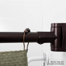Carregar imagem no visualizador da galeria, 36 in. to 61 in. Curved Shower Rod (Oil-Rubbed Bronze Finish)