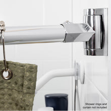 Carregar imagem no visualizador da galeria, 36 in. to 61 in. Curved Shower Rod (Chrome Finish)