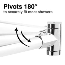 Carregar imagem no visualizador da galeria, 36 in. to 61 in. Curved Shower Rod (Chrome Finish)