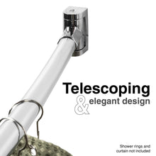 Carregar imagem no visualizador da galeria, 36 in. to 61 in. Curved Shower Rod (Chrome Finish)