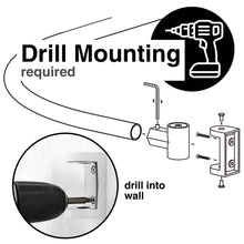 Carregar imagem no visualizador da galeria, 36 in. to 61 in. Curved Shower Rod (White Finish)