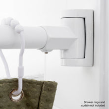 Carregar imagem no visualizador da galeria, 36 in. to 61 in. Curved Shower Rod (White Finish)