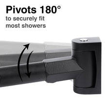 Carregar imagem no visualizador da galeria, 44 in. to 70 in. Double Curved Shower Rod (Matte Black Finish)