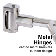 Carregar imagem no visualizador da galeria, 44 in. to 70 in. Double Curved Shower Rod (Brushed Nickel Finish)