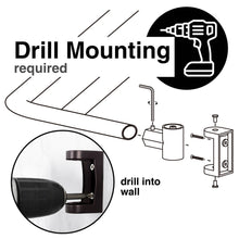 Carregar imagem no visualizador da galeria, 44 in. to 70 in. Double Curved Shower Rod (Oil-Rubbed Bronze Finish)