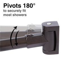 Carregar imagem no visualizador da galeria, 44 in. to 70 in. Double Curved Shower Rod (Oil-Rubbed Bronze Finish)