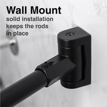Carregar imagem no visualizador da galeria, 36 in. to 61 in. Curved Shower Rod (Black Finish)