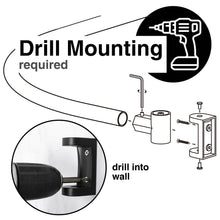 Carregar imagem no visualizador da galeria, 36 in. to 61 in. Curved Shower Rod (Black Finish)