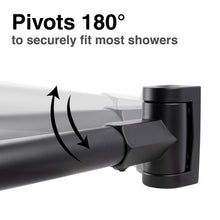 Carregar imagem no visualizador da galeria, 36 in. to 61 in. Curved Shower Rod (Black Finish)
