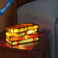 Carregar imagem no visualizador da galeria, Stained Glass Books Lamp