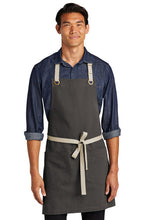 Carregar imagem no visualizador da galeria, A815 Canvas Full Length Two Pocket Apron