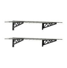 Carregar imagem no visualizador da galeria, 18" x 48" Wall Shelves (Two Pack with Hooks)