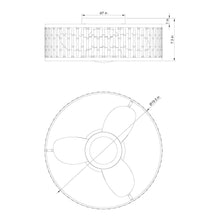 Carregar imagem no visualizador da galeria, 20" Farmhouse DC Motor Flush Mount Reversible Ceiling Fan with LED Lighting and Remote Control