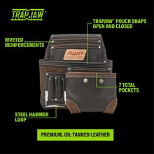 Carregar imagem no visualizador da galeria, AWP 1L-995-2 TrapJaw Oil Tanned Leather Tool Pouch