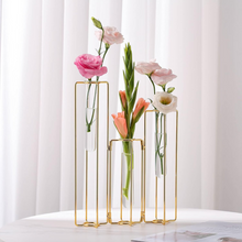 Carregar imagem no visualizador da galeria, Metal Tube Flower Vase