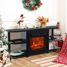 Load image into Gallery viewer, Decorative Modern 48" TV Stand with 18" Insert Electric Fireplace