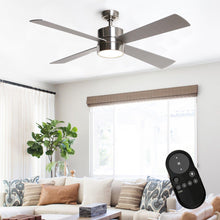 Carregar imagem no visualizador da galeria, 52" Bucholz Industrial Ceiling Fan with Dimmable LED Light