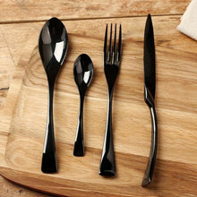 Carregar imagem no visualizador da galeria, All Black Flatware Set