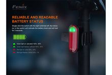 Carregar imagem no visualizador da galeria, Fenix BC05R V2.0 Rechargeable Bicycle Tail Light