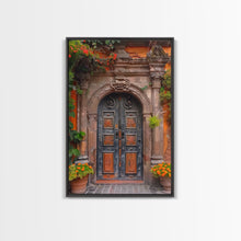 Cargar imagen en el visor de la galería, Change2 Indian Wall Art, Colorful Indian Doors, Framed Canvas Print, Painting Print, Traditional Hindu Architecture, Ready To Hang