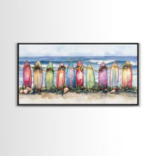 Cargar imagen en el visor de la galería, Christmas beach art, tropical Christmas decor, Christmas wall art, canvas print, beach Christmas decor, holiday wall art