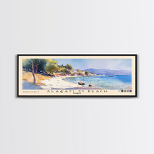 Load image into Gallery viewer, Alaçatı 11 Beach, Turkey Watercolor Beach Print, Vacation Gift, Turkey Wall Art, Beach Painting, Beach Decor, Beach Painting