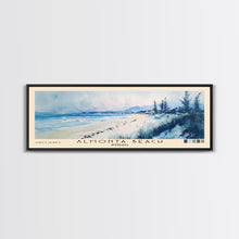 Load image into Gallery viewer, Almonta Beach, Australia Watercolor Beach Print, Vacation Gift, Australia Wall Art, Framed Canvas Print, Framed Beach Painting