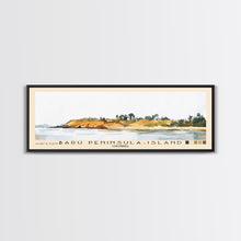 Load image into Gallery viewer, Barú Peninsula-Island, Colombia Watercolor Beach Print, Vacation Gift, Colombia Wall Art, Beach Painting, Beach Decor, Beach Painting