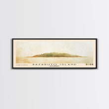 Load image into Gallery viewer, Bazaruto Island, Mozambique Watercolor Beach Print, Vacation Gift, Mozambique Wall Art, Beach Painting, Beach Decor, Beach Painting