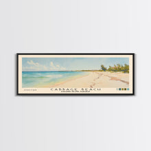 Carregar imagem no visualizador da galeria, Cabbage Beach, Paradise Island, Bahamas Watercolor Beach Print, Vacation Gift, Paradise Island, Bahamas Wall Art, Framed Canvas Print, Framed Beach Painting