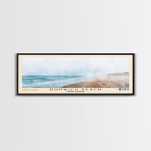 Load image into Gallery viewer, Dunwich Beach, United Kingdom Watercolor Beach Print, Vacation Gift, United Kingdom Wall Art, Framed Canvas Print, Framed Beach Painting