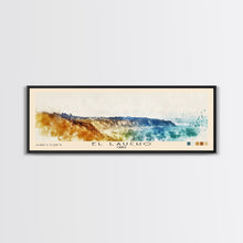 Load image into Gallery viewer, El Laucho, Chile Watercolor Print, Vacation Gift, Chile Wall Art, Beach Painting, Beach Decor, Large Wall Art, Wood Frame Art