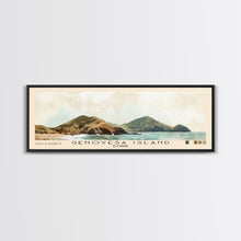 Carregar imagem no visualizador da galeria, Genovesa Island, Ecuador Watercolor Beach Print, Vacation Gift, Ecuador Wall Art, Framed Canvas Print, Framed Beach Painting