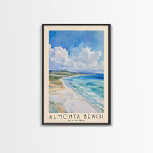 Load image into Gallery viewer, Almonta Beach, Australia Watercolor Beach Print, Vacation Gift, Australia Wall Art, Framed Canvas Print, Framed Beach Painting