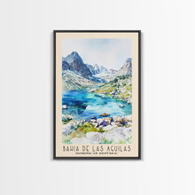 Carregar imagem no visualizador da galeria, Bahia de Las Aguilas, Dominican Republic Watercolor Beach Print, Vacation Gift, Dominican Republic Wall Art, Framed Canvas Print, Framed Beach Painting