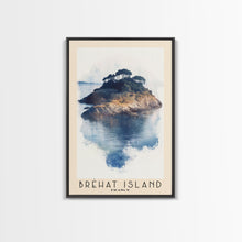 Load image into Gallery viewer, Bréhat Island, France Watercolor Beach Print, Vacation Gift, France Wall Art, Beach Painting, Beach Decor, Beach Painting
