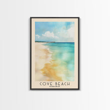 Load image into Gallery viewer, Cove Beach, Bahamas Watercolor Beach Print, Vacation Gift, Bahamas Wall Art, Beach Painting, Beach Decor, Beach Painting