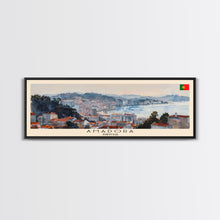 Load image into Gallery viewer, Amadora Portugal Travel Print Wall Art, Panoramic City Art, Travel Art, Wall Decor, Vacation Gift, Framed Canvas Print Or Metal Art