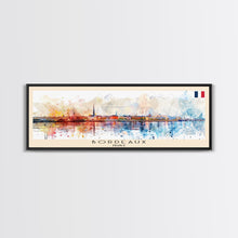 Load image into Gallery viewer, Borås Sweden Travel Art, City Art, Framed Canvas Print or Metal Wall Art, Europe Travel Poster, Panoramic Wall Art, Extra Wide Wall Art