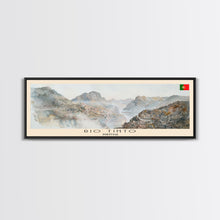Load image into Gallery viewer, Rio Tinto Panoramic Travel Poster, Framed Canvas Print or Metal Wall Art, Travel Art, Home Decor, Panoramic Painting, Midcentury Art