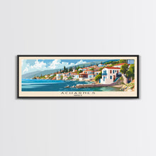 Carregar imagem no visualizador da galeria, Acharnes Greece Travel Print Wall Art, Panoramic City Art, Travel Art, Wall Decor, Vacation Gift, Framed Canvas Print Or Metal Art