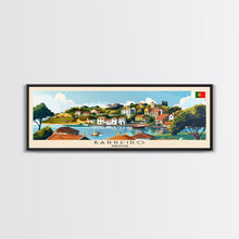 Load image into Gallery viewer, Barreiro Portugal Travel Print Wall Art, Panoramic City Art, Travel Art, Wall Decor, Vacation Gift, Framed Canvas Print Or Metal Art
