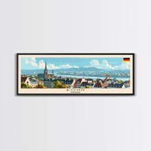 Load image into Gallery viewer, Bonn Germany Travel Print Wall Art, Panoramic City Art, Travel Art, Wall Decor, Vacation Gift, Framed Canvas Print Or Metal Art