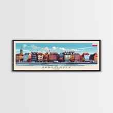 Carregar imagem no visualizador da galeria, Bydgoszcz Poland Travel Art, City Art, Framed Canvas Print or Metal Wall Art, Europe Travel Poster, Panoramic Wall Art, Extra Wide Wall Art